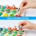 D-FantiX Wooden Math Blocks Sorting Puzzle Board Kids Early Education Shape Sorter Counting Numbers 0-10 Ring Stacker Math Stacking Toys Preschool Learning Toys B07JFV7LRK